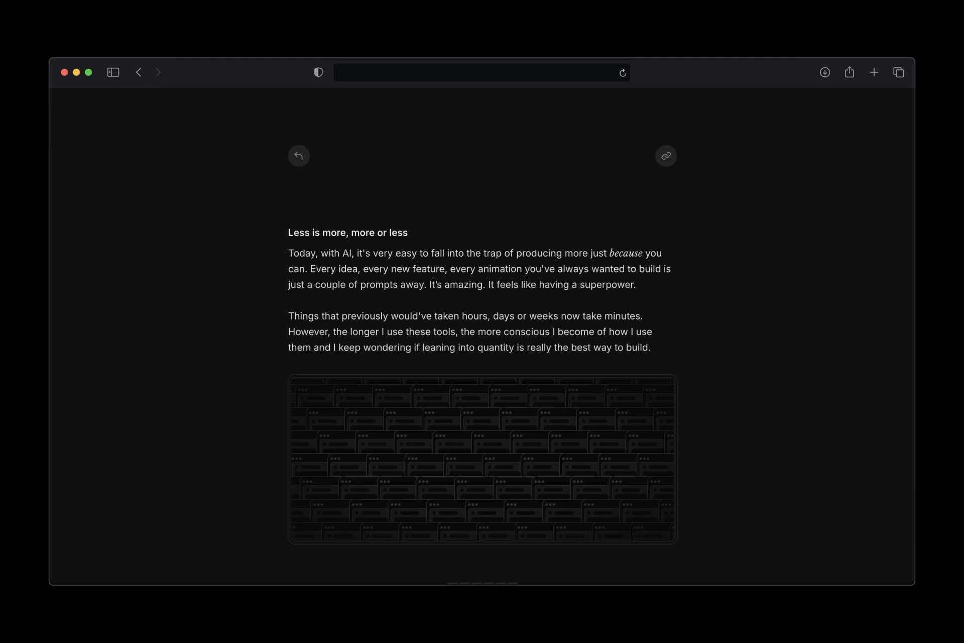 Less Is More screenshot